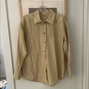DONNI. Beige Button-Down Shirt